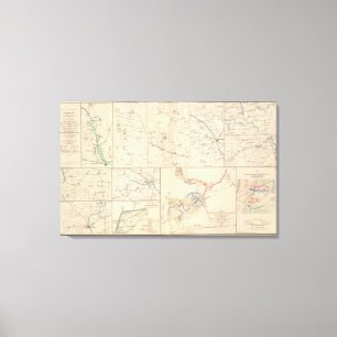 Savannah Goldsborough campaign maps Canvas Print