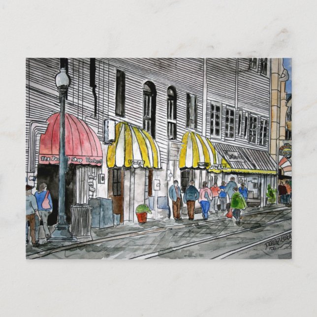 savannah river street 2 Postcard (Front)