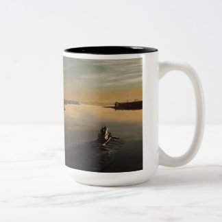 Savannah River Tugboat Two-Tone Coffee Mug