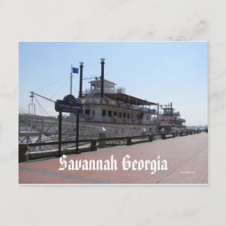 Savannah Riverboats Postcard