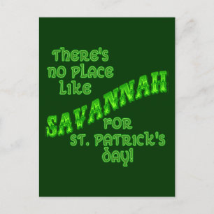SAVANNAH St Patricks Day Postcard