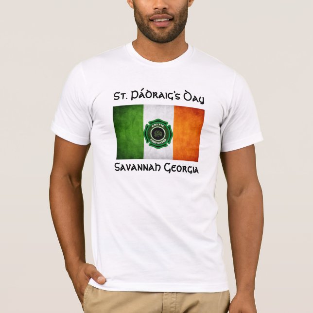 Savannah St. Patrick's  Firefighter T-Shirt (Front)