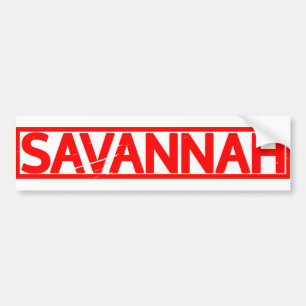 Savannah Stamp Bumper Sticker