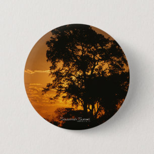 Savannah Sunset 6 Cm Round Badge