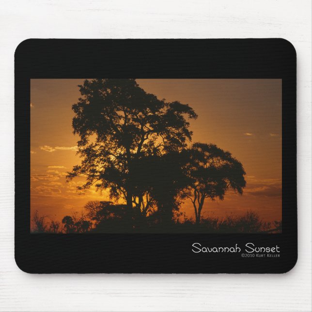 Savannah Sunset Mouse Pad (Front)
