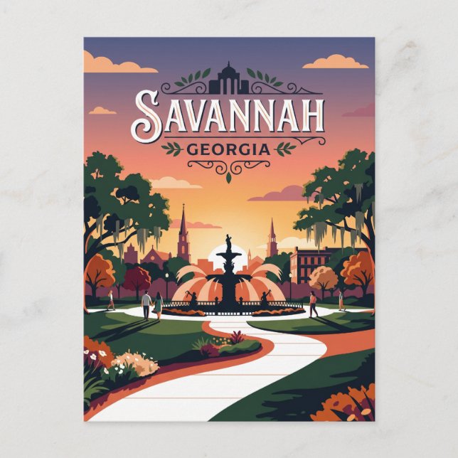 Savannah USA Postcard (Front)