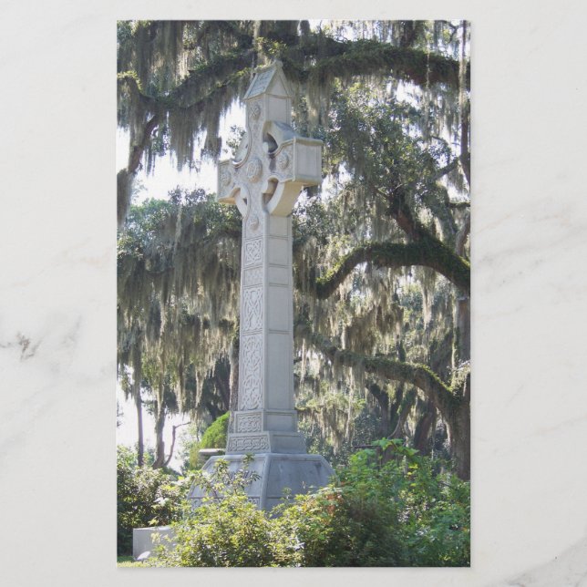 Savannah's Celtic Cross Stationery (Front)