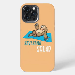 Savasana Squad Practicioner Instructor Sloth Yoga iPhone 13 Pro Max Case