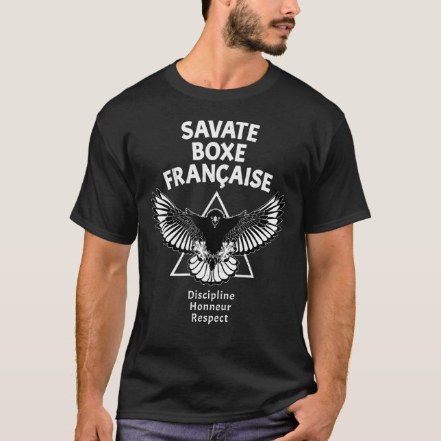 Savate French Kickboxing Eagle T-Shirt (Front)