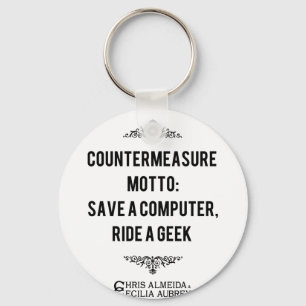 Save a computer, Ride a Geek Key Ring