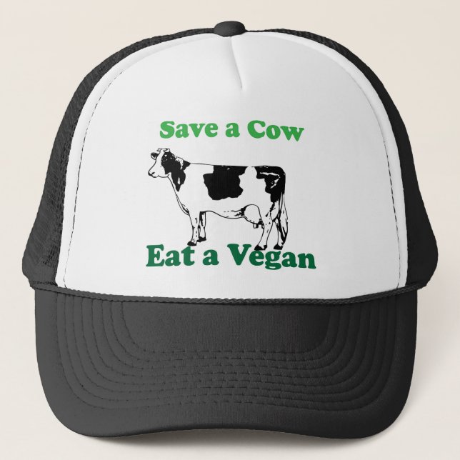 Save a Cow Trucker Hat (Front)