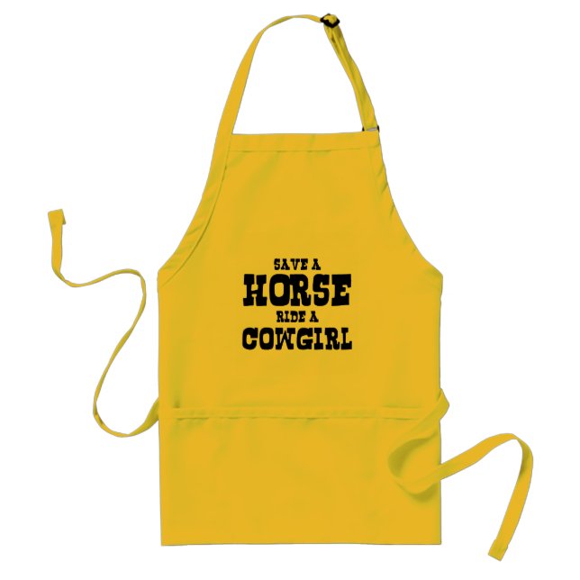 SAVE A HORSE RIDE A COWGIRL STANDARD APRON (Front)
