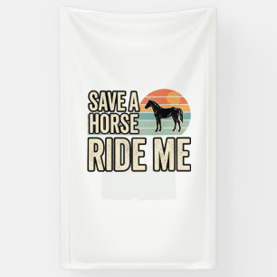 Save a Horse Ride Me Vintage Western Shirt Design_ Banner