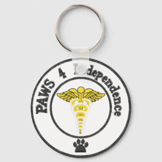 Save a human, support a service dog key ring