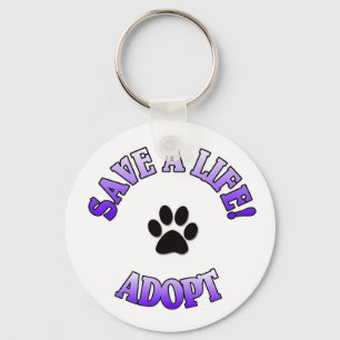 Save A Life! Adopt Key Ring