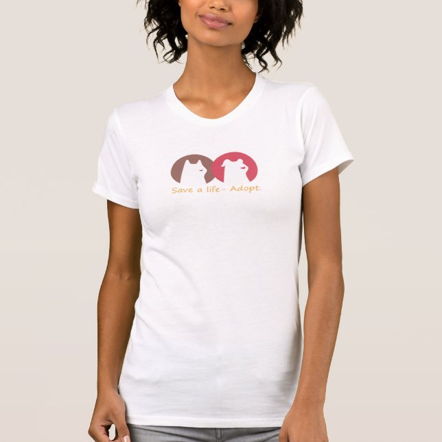 save a life - adopt T-Shirt (Front)
