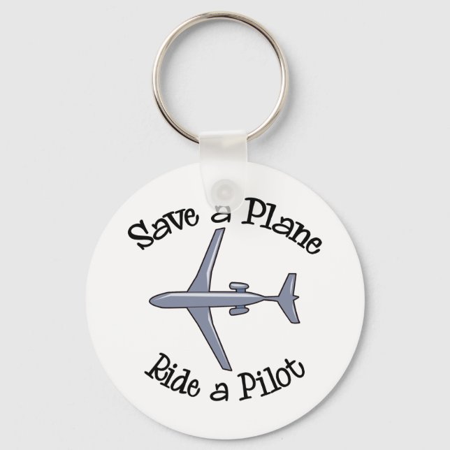Save a Plane Keychain (Front)