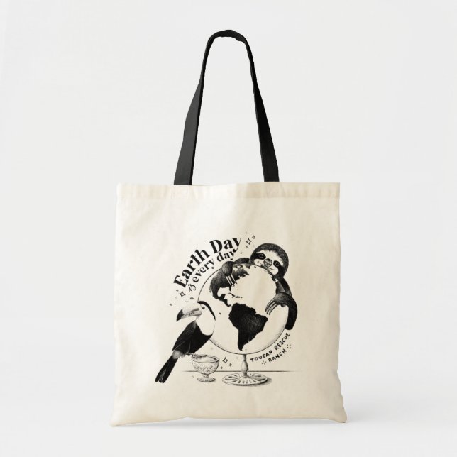 Save a Sloth, Save the Planet! Tote Bag (Front)