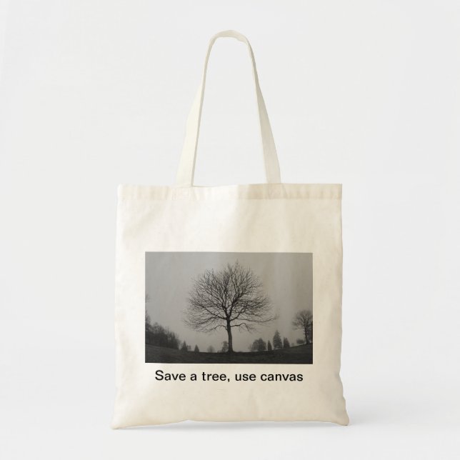 Save a tree tote bag (Front)