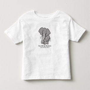 Save African elephants - Endangered animal graphic Toddler T-Shirt