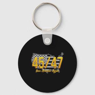 Save America Again Trump 2024 Patriotic American  Key Ring