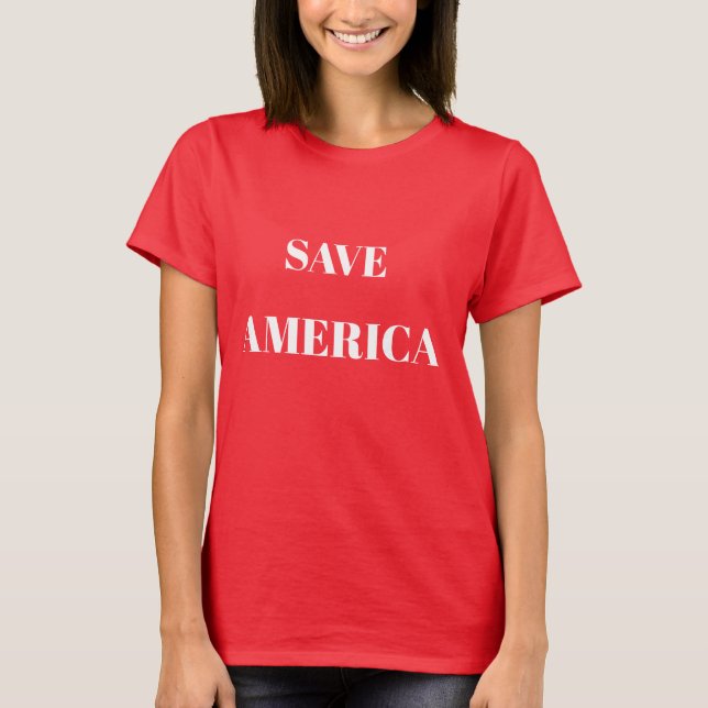 SAVE AMERICA BASIC TEE SHIRT (Front)