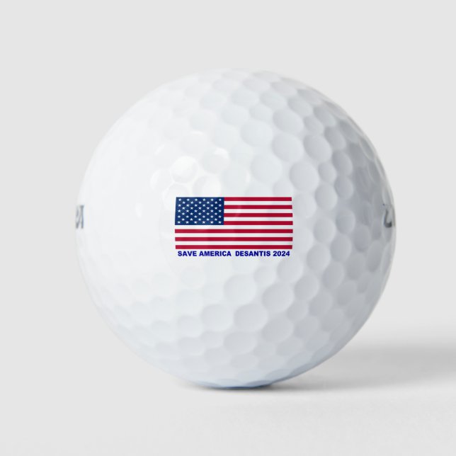 Save America Desantis 2024 Golf Balls (Front)