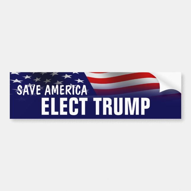 Save America  - Elect Donald Trump Bumper Sticker (Front)