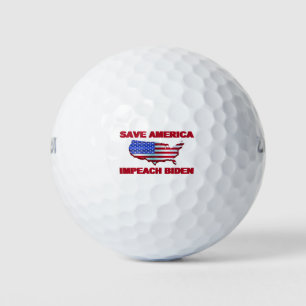 Save America Impeach Biden Golf Balls