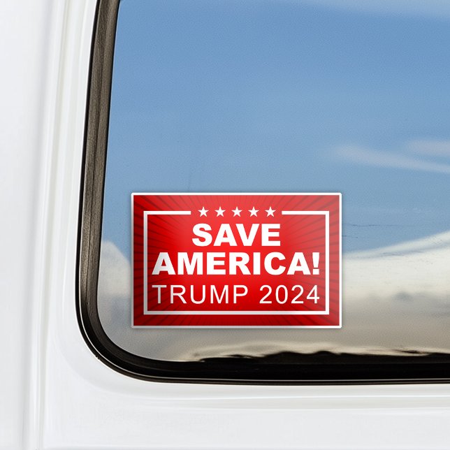 Save America Trump 2024  (save america trump 2024 car window decal)
