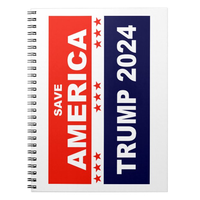 Save America Trump 2024 Notebook (Front)