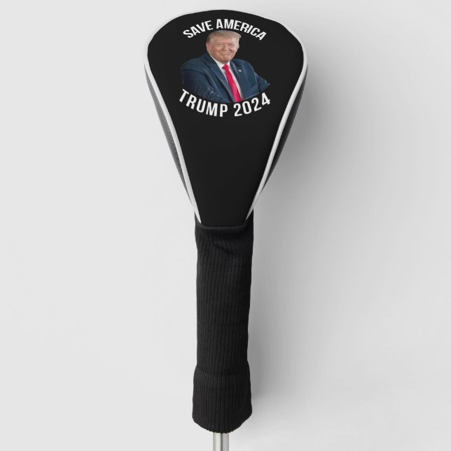 Save America Trump 2024 President Donald J. Trump Golf Head Cover (Front)