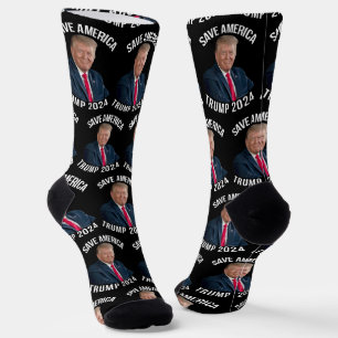 Save America Trump 2024 President Donald J. Trump Socks