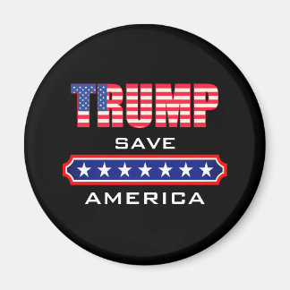Save America Trump Black   Magnet