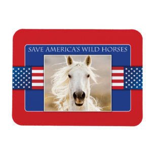 Save America's Wild Horses Flexi Magnet