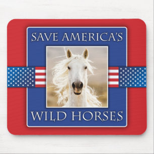 Save America's Wild Horses Mouse Pad