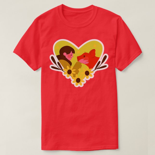 Save Animal Go Vegan T-Shirt (Design Front)