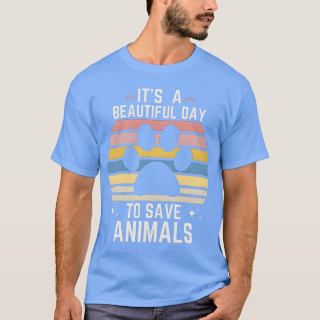 Save Animals boy T-Shirt (Front)