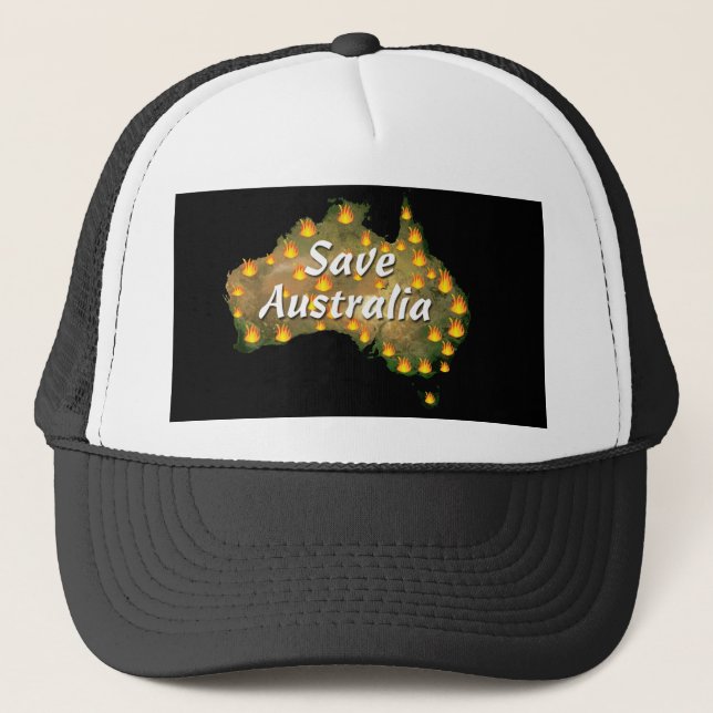 Save Australia From Bushfire Disaster Trucker Hat (Front)