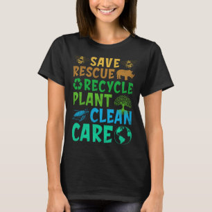 Save Bees Rescue Animals Recycle Earth Day 2023 Me T-Shirt