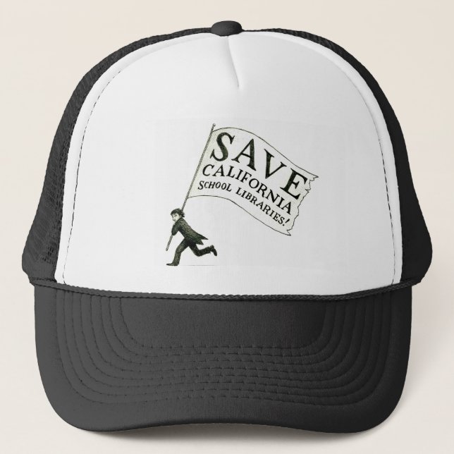 Save CA School Libraries Merchandise Trucker Hat (Front)