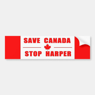 Save Canada - Stop Harper Bumper Sticker