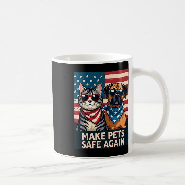 Save Cats Dogs Make Pets Safe Again  Coffee Mug (Right)