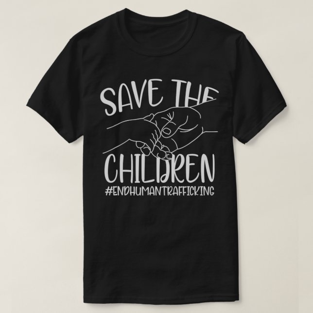 Save Children End Human Trafficking Awareness Chil T-Shirt (Design Front)