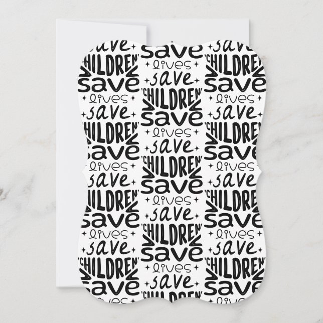 Save Children, Save Lives (Front)