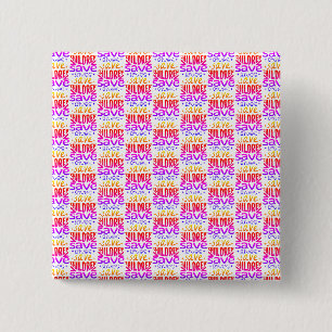 Save Children, Save Lives 15 Cm Square Badge