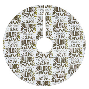 Save Children, Save Lives Brushed Polyester Tree Skirt
