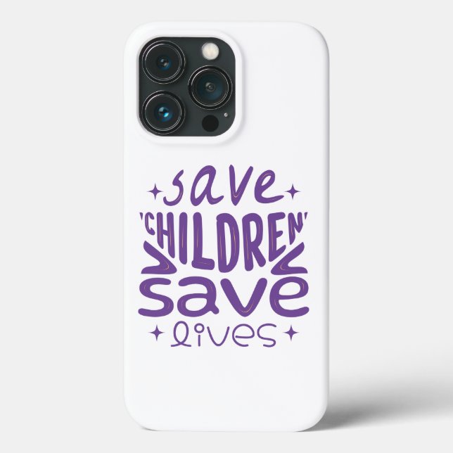 Save Children, Save Lives Case-Mate iPhone Case (Back)