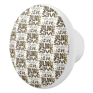 Save Children, Save Lives Ceramic Knob