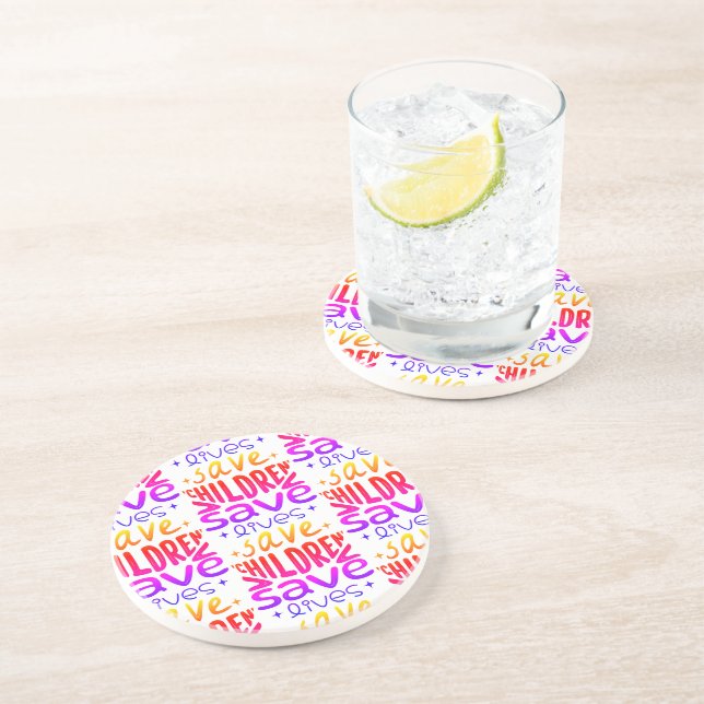 Save Children, Save Lives Coaster (Side)